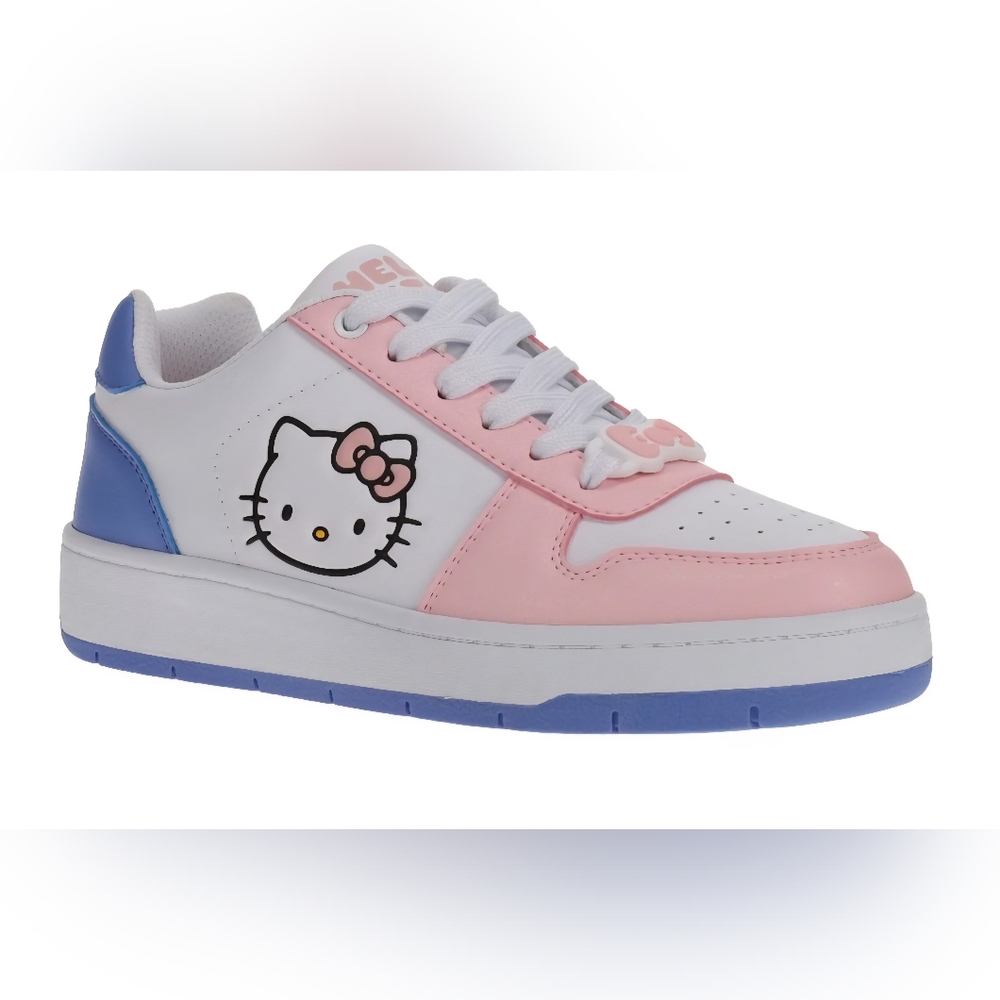 Hello Kitty Pink and Blue Court Sneakers NWT Sanrio